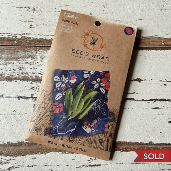 Bee’s Wrap Other - SOLD NEW Bee’s Wax Reusable Food Storage Wraps